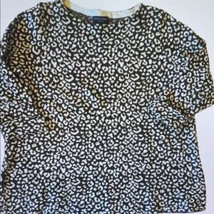 Cynthia Rowley Black and White Knit Fabric